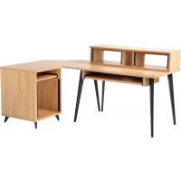 Gator Frameworks Bureau studio Elite rack 8U bois érable - Vue 10